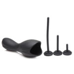 10x Vibrating Penis Head Teaser With Urethral Sounds - Black - Image 5