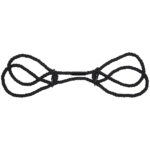 Merci - Restrain - 6mm Hemp Wrist or Ankle Cuffs - Black - Image 3