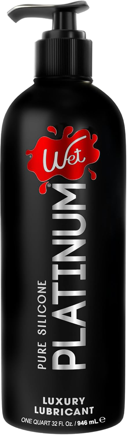 03tdfC7a Wet Platinum Luxury Silicone Lubricant 32oz - Image 1