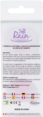 Soft Rain Power Bullet 3 Inch Breeze Coated 7 Function - Lavender - Image 2