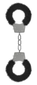Pleasure Furry Handcuffs - Black - Image 2