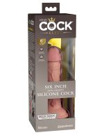 King Cock Elite 6 Inch Silicone Dual Density Cock - Light - Image 2