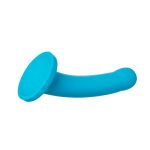 Nexus Collection - Hux - 7 Inch Silicone Dildo - Turquoise - Image 12
