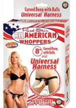 All American Whoppers 8-Inch Dong With Universal - Flesh
