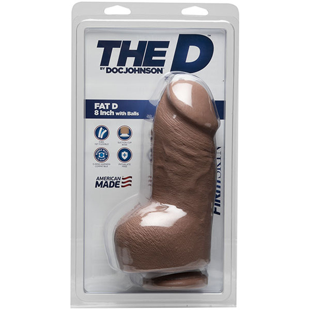 0OHvA1fOKEViPI4RETCykpwO1v2IVd9m The D - Fat D - 8 Inch With Balls - Firmskyn - Caramel - Image 1