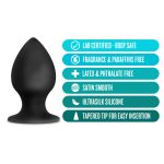Anal Adventures - Platinum - Silicone Anal Stout Plug - Medium - Black - Image 5