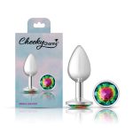 Rainbow Round Gem Silver Metal Plug - Sm - Image 8