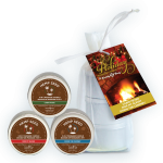 Holiday Trio - 2 Oz. Holiday Candles in Organza Bag