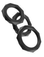Fantasy C-Ringz Silicone Designer Stamina Set Black - Image 2