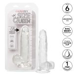 Size Queen 6 inch/15.25 Cm - Clear - Image 11