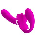 Pretty Love Valerie Strapless Strap on - Fuchsia - Image 3