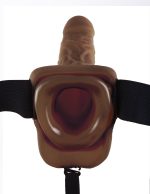 Fetish Fantasy Series 9-Inch Hollow Strap-on With Balls - Brown - Image 5