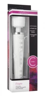 Utopia 10 Function Cordless Rechargeable Wand Massager - White - Image 2