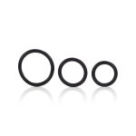 Rubber Ring 3 Piece Set - Black - Image 3
