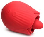Bloomgasm - French Rose Licking and Vibrating Stimulator - Red - Image 6