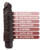 Dr. Skin Silicone - Dr. David - 8 Inch Vibrating Dildo - Brown - Image 9