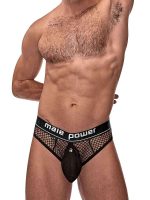 Cock Pit Net Cock Ring Thong - L/ XL - Black - Image 6