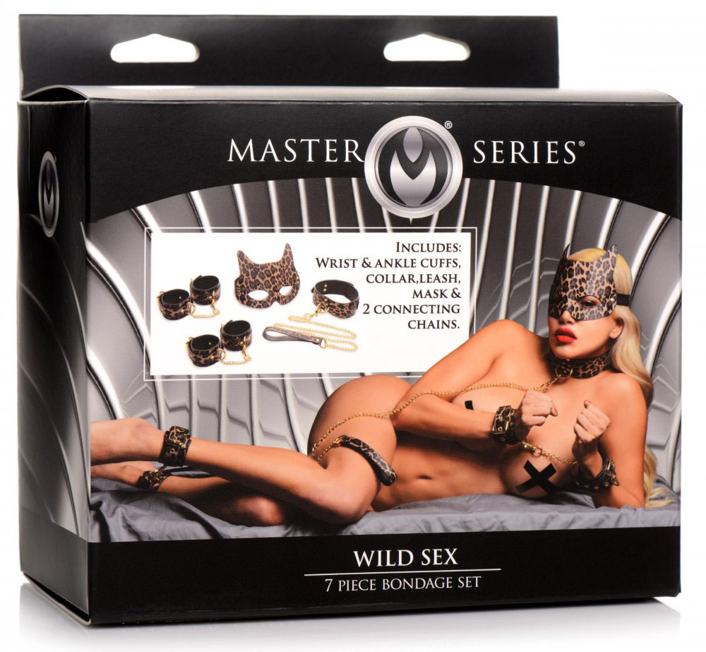 1Pn8TSvJZg3YbB8WuHDYIngpqgCkeLNl Wild Sex 7 Piece Bondage Set - Brown - Image 1