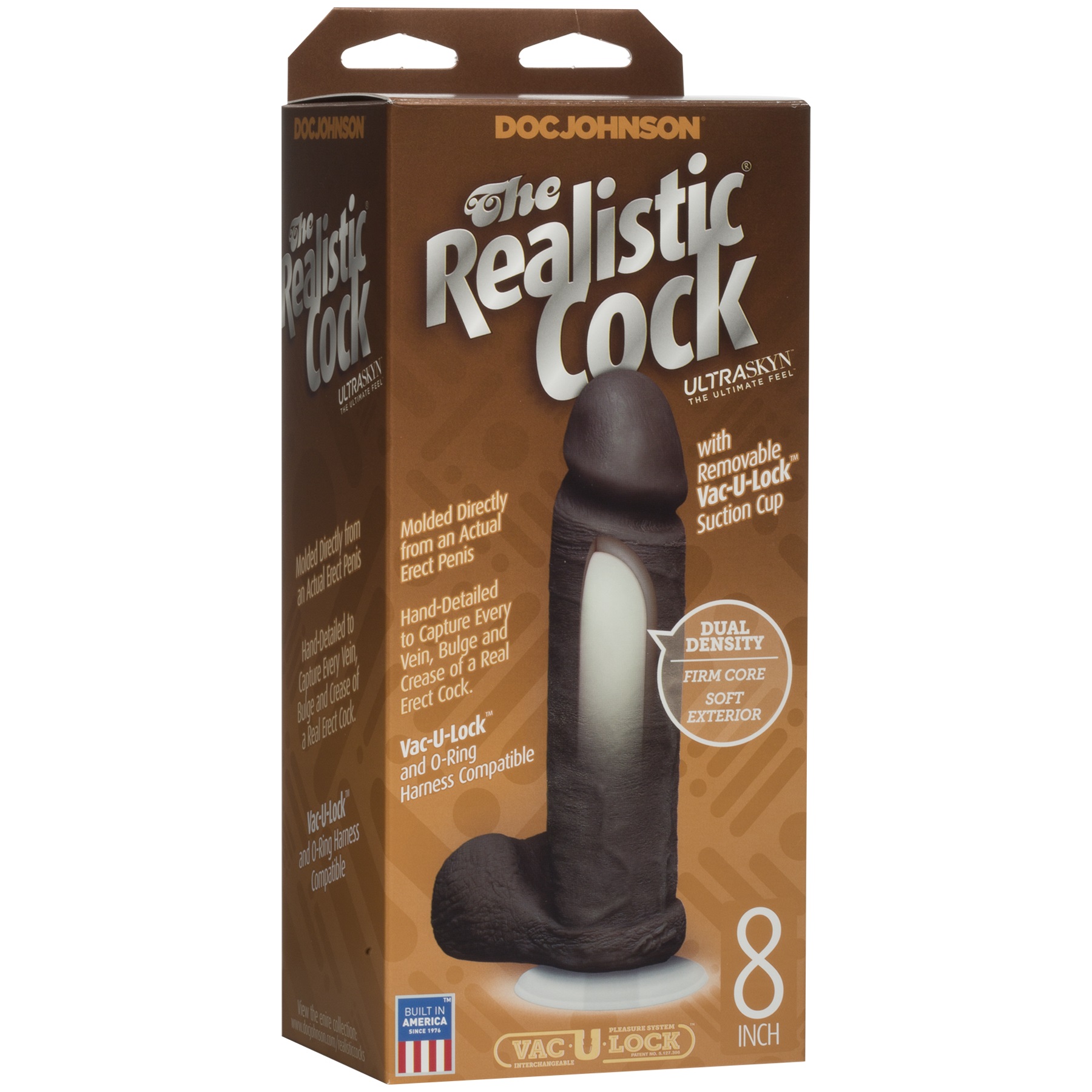 1Q6WI1GDYmb7WOiCYo58zCkbx5pMMx1x The Realistic Cock Ultraskyn 8 Inch - Black - Image 1