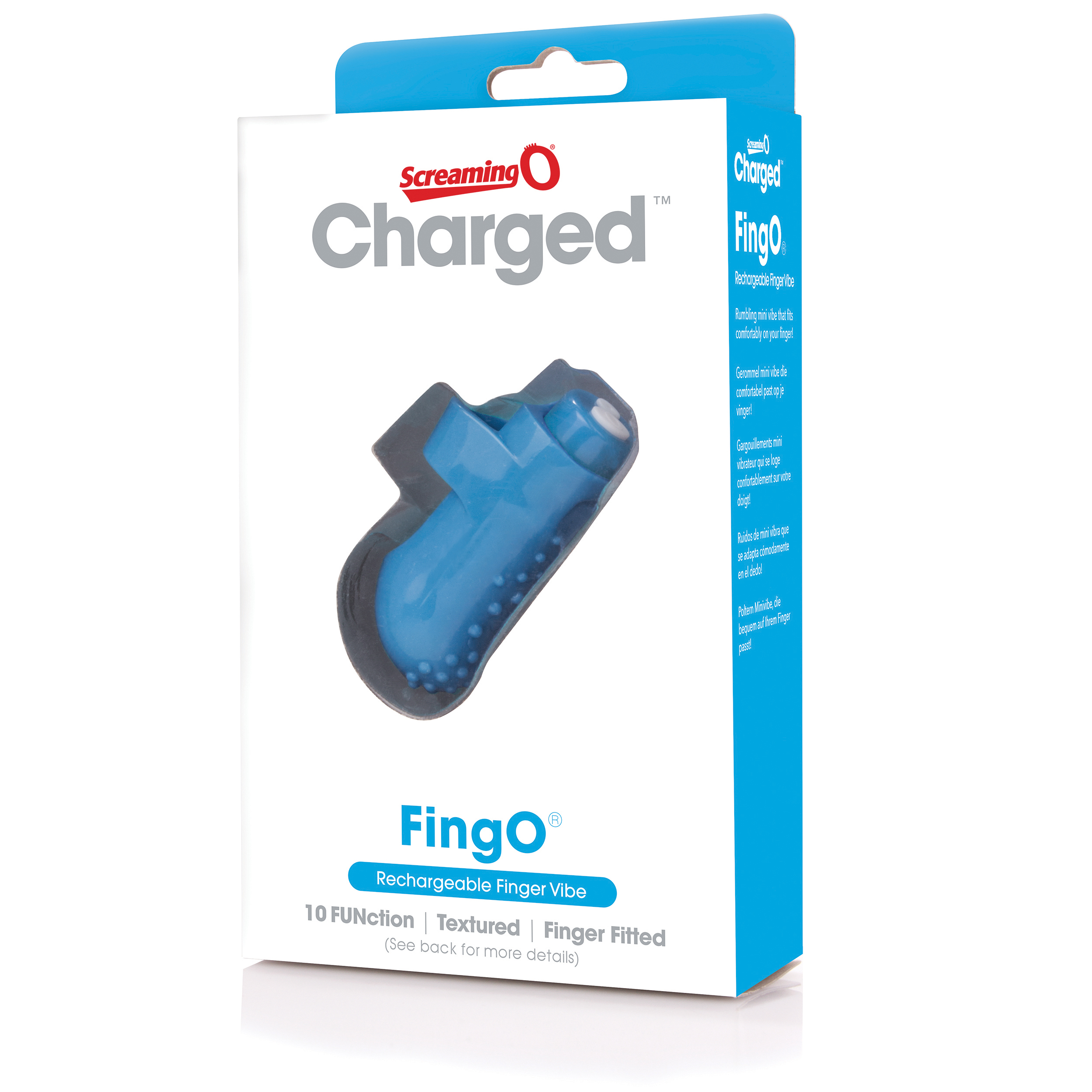 1Tk50AoYEui67QxMp7ua7BWF43C5ceTY Charged Fingo Rechargeable Finger Vibe - Blue - Image 1