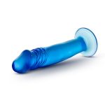 B Yours - Sweet n' Small 6 Inch Dildo With Suction Cup - Blue - Image 3