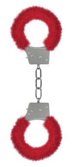 Beginner's Furry Handcuffs - Red - Image 2