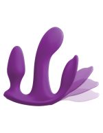 Threesome Total Ecstay Silicone Vibrator - Purple - Image 4