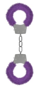 Pleasure Handcuffs Furry - Purple - Image 2