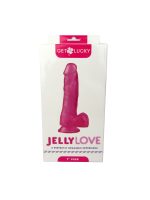 Jelly Love 7" Dildo - Pink - Image 4