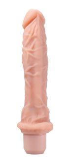 Dr. Skin Silicone - Dr. Richard - 9 Inch Vibrating Dildo -Beige - Image 4