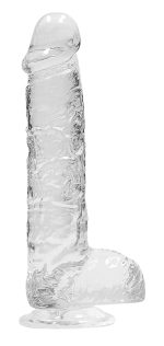 6 Inch Realistic Dildo With Balls - Translucent - Image 3