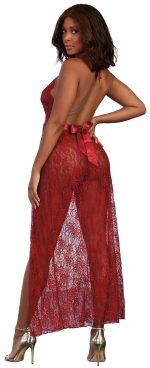 Gown, G-String - Small - Garnet - Image 2