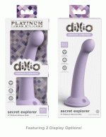 Dillio Platinum - Secret Explorer 6 Inch Dildo - Purple - Image 2