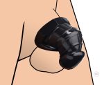 Master Series Detained - Black Restrictive Chastity Cage - Image 2