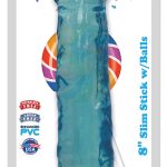 Lollicock - 8 Inch Slim Stick With Balls - Berry Ice