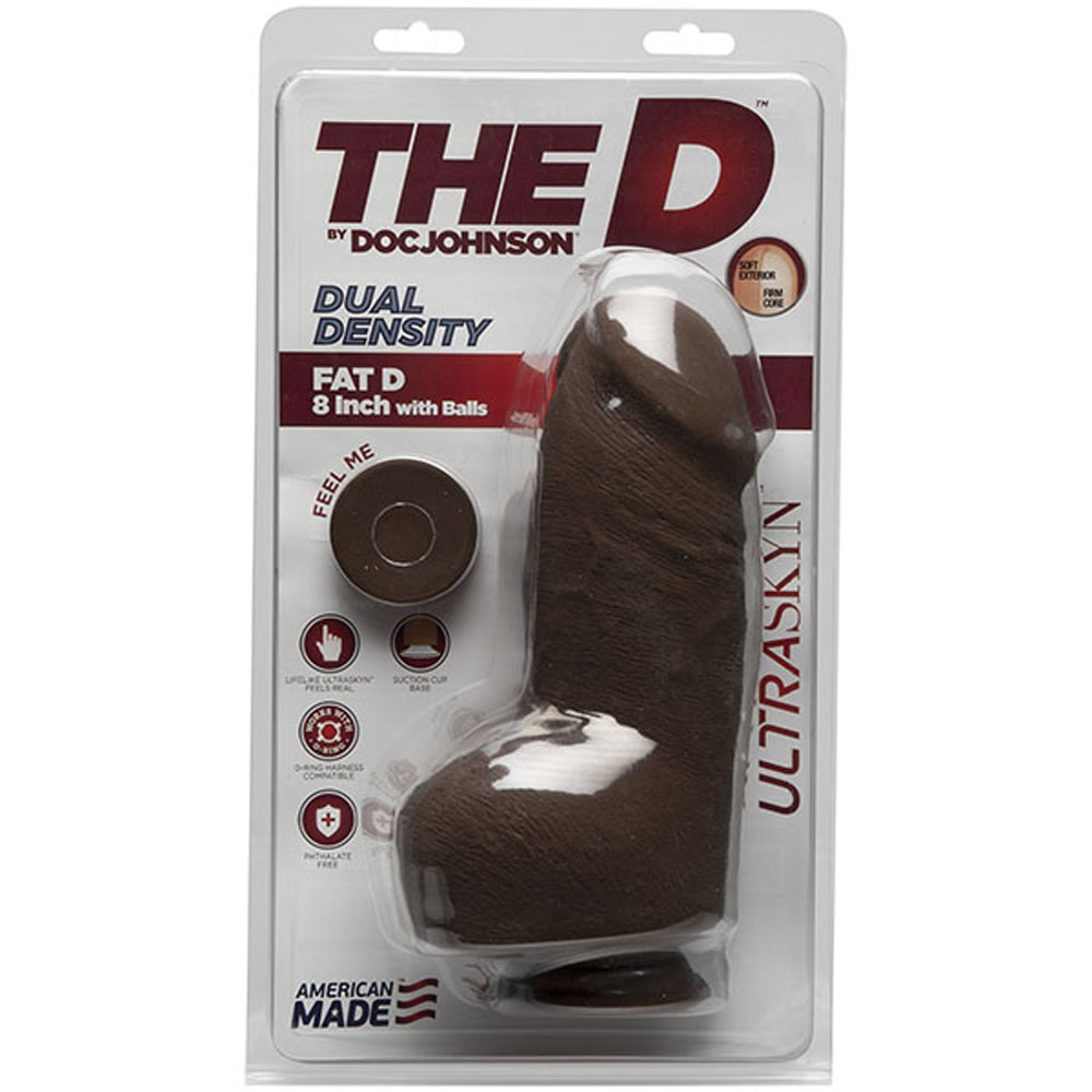 2MpEfEGuClql9P66A1VsfurBW0c4O3Xu The D - Fat D - 8 Inch With Balls - Ultraskyn - Chocolate - Image 1