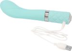 Pillow Talk Sassy G-Spot Vibe With Swarovski Crystal - Teal - Image 4