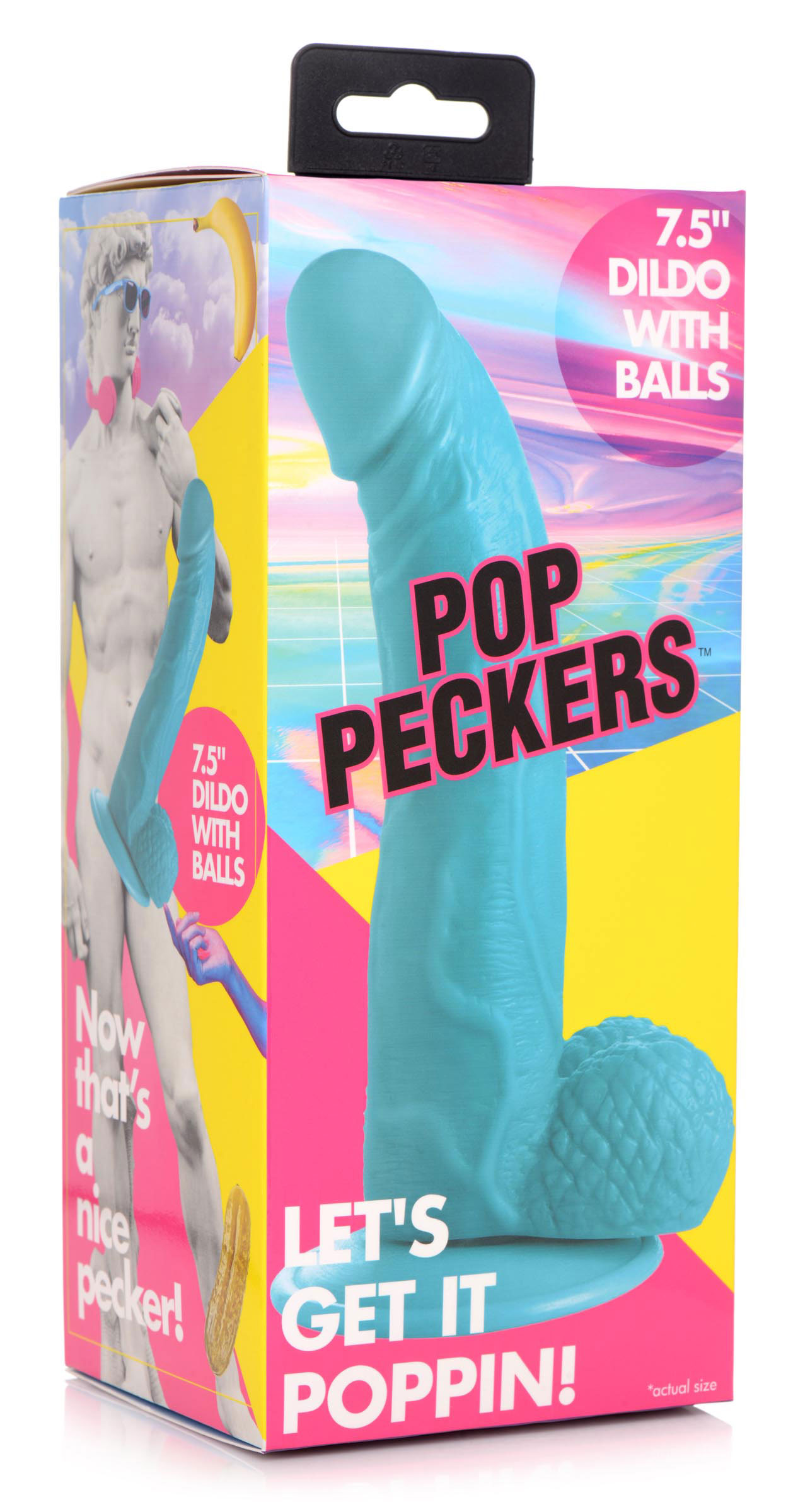2Pdcf3U3zycn6TGXtnu6nk9Avhntlx1m Pop Pecker 7.5 Inch Dildo With Balls - Blue - Image 1