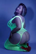 Supersonic Mosaic Bodystocking - Queen - Neon Green - Image 2