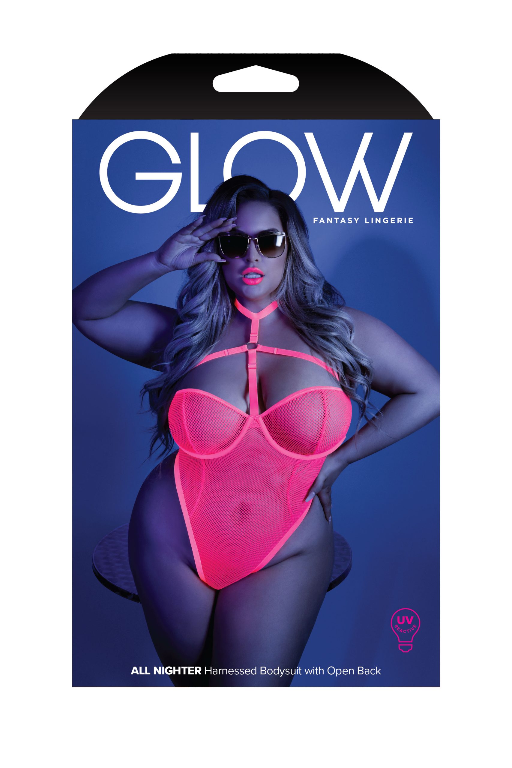 2eb8MftoJCRNiJsh5QSdhlw5L9YhpYOa All Nighter Harness Bodysuit - Queen - Neon Pink - Image 1