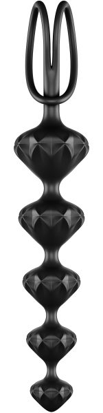 Satisfyer Beads Super Soft Silicone - Black - Image 4