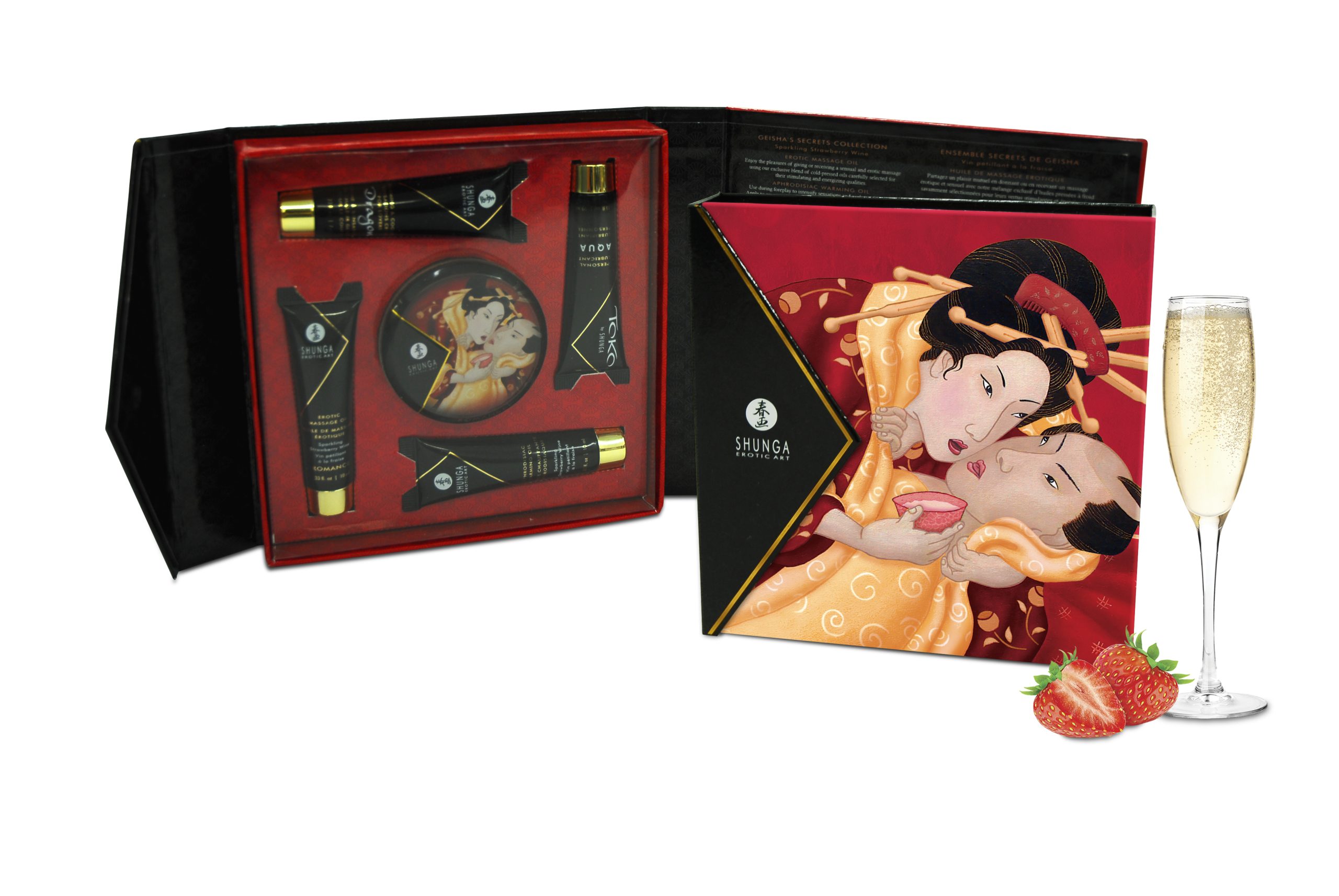 2iCsaQo9VUuuvZnLCZEXNN8HuGr8Z22I Geisha's Secrets Gift Set - Sparkling Strawberry Wine - Image 1