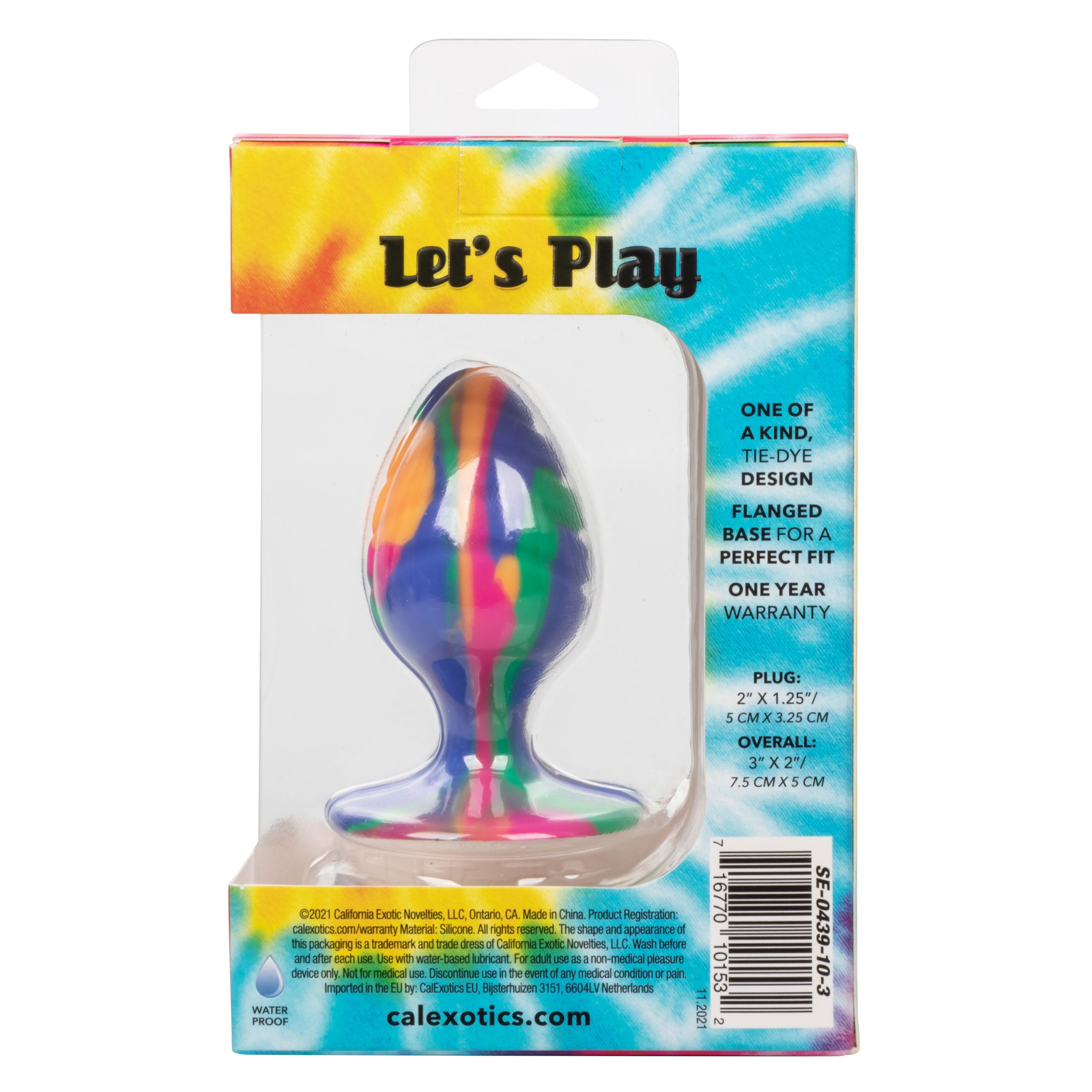 2iXrIKubgIVt28d0THQombRlfHZzYD1R Cheeky Medium Swirl Tie-Dye Plug - Image 1