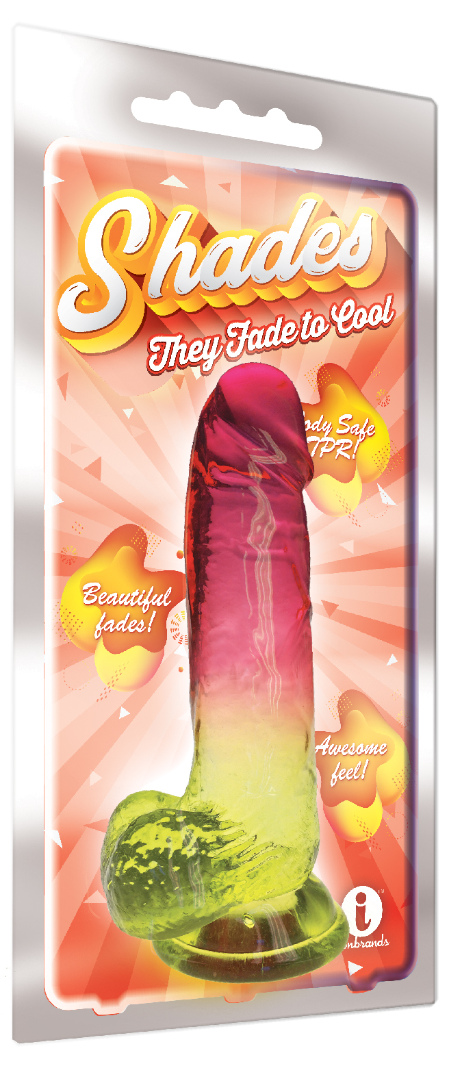 2ofKlcAHPJSGo4Sj9N5Z913DuYmtbpWV Shades - 8 Inch Gradient Dong - Pink and Yellow - Image 1