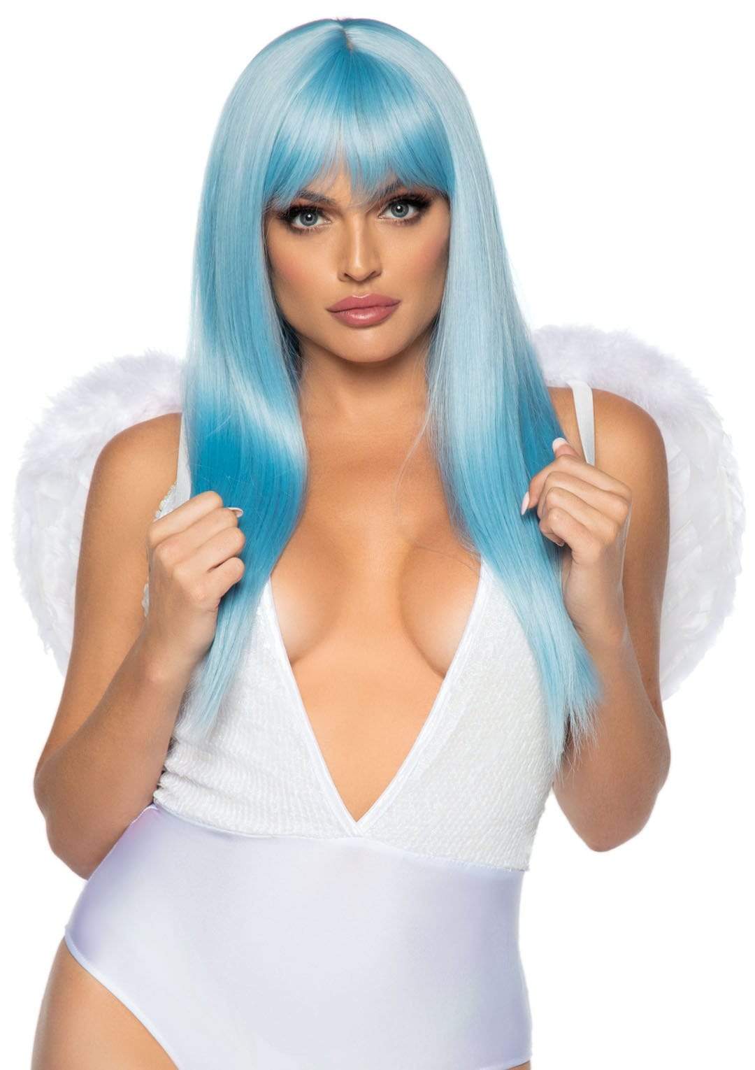 2zniCQqBvuBISNv5c4qUIzJglWypLixg Marabou Trimmed Feather Wings - White - Image 1