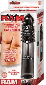 Ram Vibrating Penis Extender - Smoke - Image 2