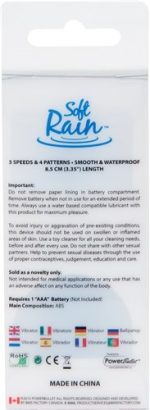 Soft Rain Power Bullet 3 Inch Breeze Coated 7 Function - Blue - Image 2