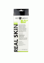 Real Skin 8" Dual Layer Dildo - Beige - Image 3