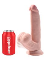 8 Inch Triple Density Cock With Swinging Balls - Light - Image 5
