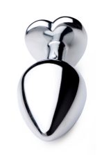 Black Heart Gem Anal Plug - Medium - Image 2